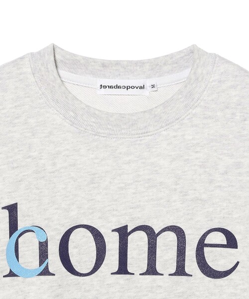cabaret poval（キャバレーポバール）の「Cabaret Poval / come home Crewneck（スウェット・メンズ・ネイビー/ライトグレー・X-LARGE/XX-LARGE/MEDIUM）」の4枚目の写真