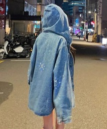 ViViDAY（ビビデー）の「ラインストーンキラキラデニムジャケット（デニムジャケット）」