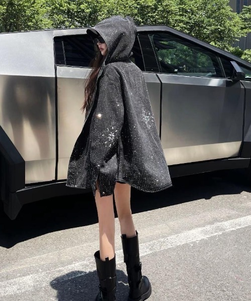 セール】ラインストーンキラキラデニムジャケット（デニムジャケット