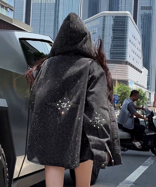 セール】ラインストーンキラキラデニムジャケット（デニムジャケット