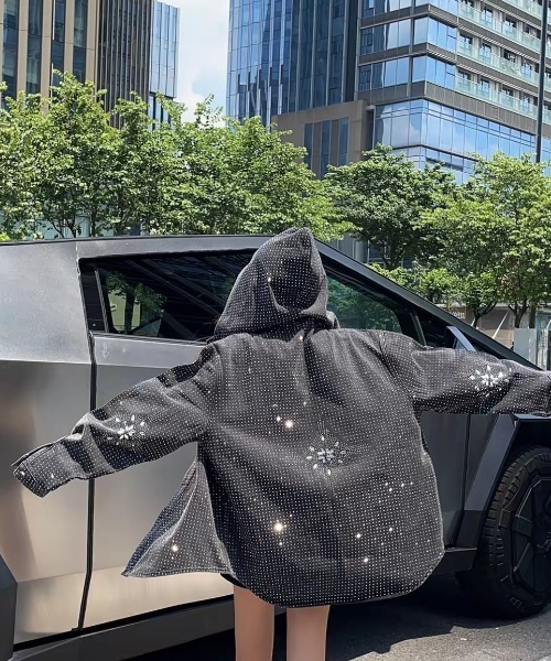 セール】ラインストーンキラキラデニムジャケット（デニムジャケット