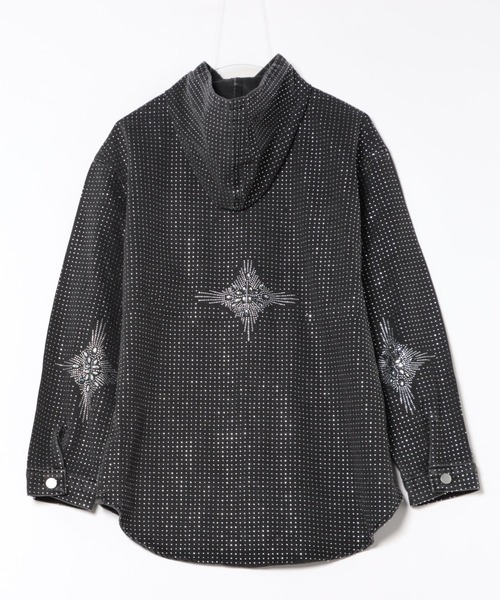 セール】ラインストーンキラキラデニムジャケット（デニムジャケット