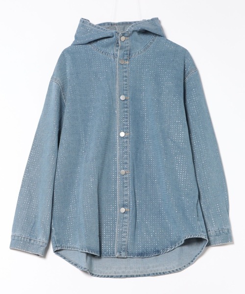 セール】ラインストーンキラキラデニムジャケット（デニムジャケット