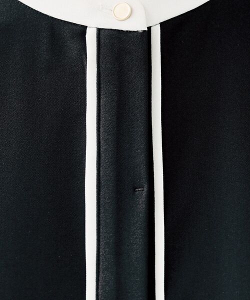 UNTITLED（アンタイトル）の「【洗える/前開き/フォーマル】バイカラー ワンピース（ワンピース・レディース・ブラック/ブラウン系その他・00/01/02/03/04/42/44/46/48/50）」の10枚目の写真