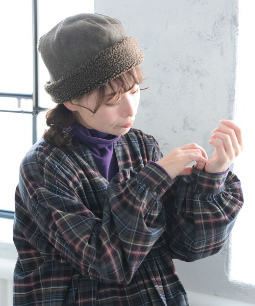 soulberry(ソウルベリー)の「「わがまま別注」秋へ踏み出すチェックのワンピース(ワンピース・レディース・ダークグレー・M/L/LL/3L/4L/5L)」の17枚目の写真