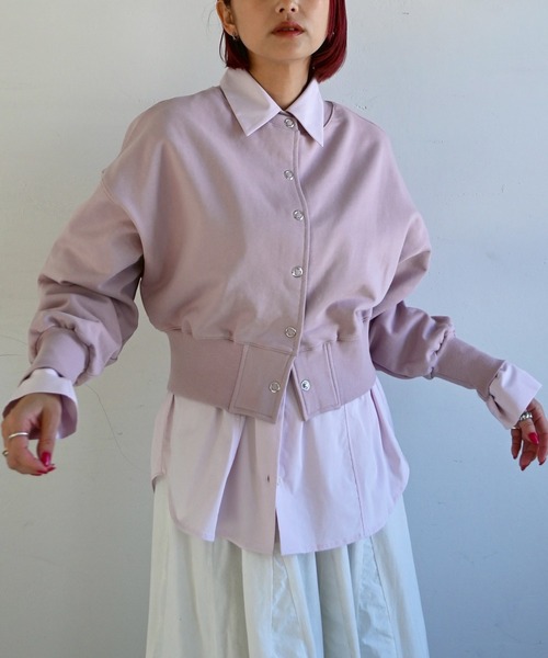 WILLFULLY(ウィルフリー)の「ring button short cropped sweat(スウェット・レディース・ブルー系その他/ピンク系その他/レモンイエロー/オートミール/ブラック・FREE)」の21枚目の写真