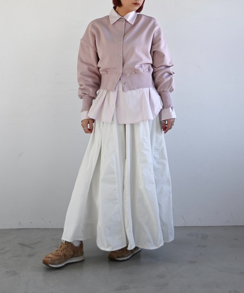 WILLFULLY(ウィルフリー)の「ring button short cropped sweat(スウェット・レディース・ブルー系その他/ピンク系その他/レモンイエロー/オートミール/ブラック・FREE)」の12枚目の写真