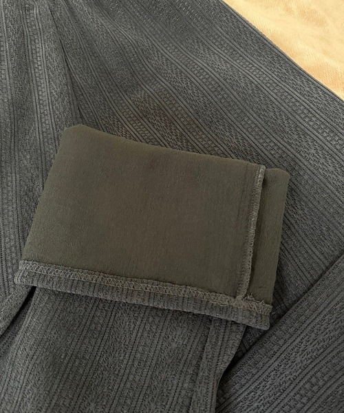 merrylatte（メリーラテ）の「暖かい裏起毛ボアチェックパンツ（その他パンツ・レディース・ブラック/ブラウン/ネイビー・FREE）」の3枚目の写真