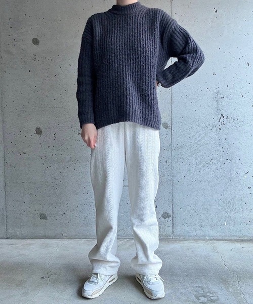 merrylatte（メリーラテ）の「暖かい裏起毛ボアチェックパンツ（その他パンツ・レディース・ブラック/ブラウン/ネイビー・FREE）」の9枚目の写真