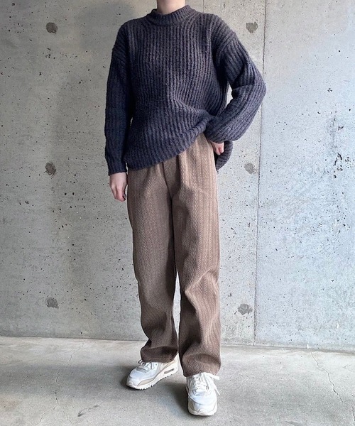 merrylatte（メリーラテ）の「暖かい裏起毛ボアチェックパンツ（その他パンツ・レディース・ブラック/ブラウン/ネイビー・FREE）」の17枚目の写真