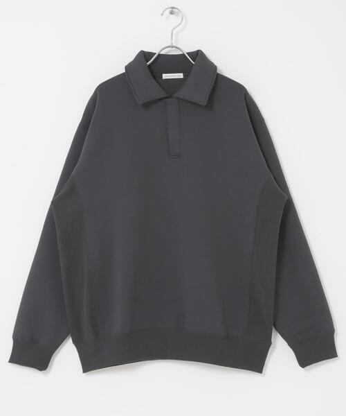 URBAN RESEARCH DOORS（アーバンリサーチドアーズ）の「裏起毛スウェットポロシャツ（スウェット・メンズ・ネイビー/ブラック/グレー・MEDIUM/LARGE）」の19枚目の写真
