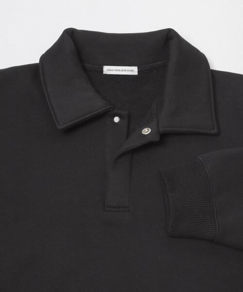 URBAN RESEARCH DOORS（アーバンリサーチドアーズ）の「裏起毛スウェットポロシャツ（スウェット・メンズ・ネイビー/ブラック/グレー・MEDIUM/LARGE）」の4枚目の写真