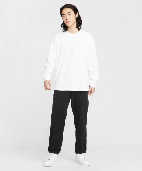 NIKE(ナイキ)の「ナイキ スポーツウェア プレミアム エッセンシャル メンズ ロングスリーブ Tシャツ / Nike Sportswear Premium Essentials Men's Long-Sleeve T-Shirt IH1128-100 White(Tシャツ/カットソー・メンズ・ホワイト・S/2XL/XL/L/M)」の6枚目の写真