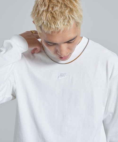 NIKE(ナイキ)の「ナイキ スポーツウェア プレミアム エッセンシャル メンズ ロングスリーブ Tシャツ / Nike Sportswear Premium Essentials Men's Long-Sleeve T-Shirt IH1128-100 White(Tシャツ/カットソー・メンズ・ホワイト・S/2XL/XL/L/M)」の8枚目の写真