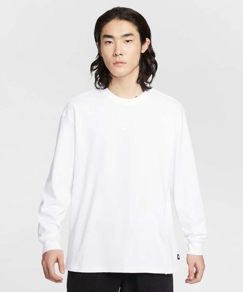 NIKE(ナイキ)の「ナイキ スポーツウェア プレミアム エッセンシャル メンズ ロングスリーブ Tシャツ / Nike Sportswear Premium Essentials Men's Long-Sleeve T-Shirt IH1128-100 White(Tシャツ/カットソー・メンズ・ホワイト・S/2XL/XL/L/M)」の11枚目の写真