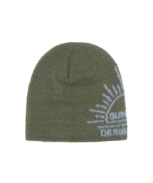 SUNNECT（ソネクト）の「Sunrise Shaggy Beanie - Olive（ニットキャップ/ビーニー）」