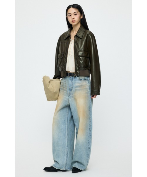 【26年SS新作】DIRTY COCOON BAGGY MOUSSY（マウジー）の「【26年SS新作】DIRTY COCOON BAGGY（デニム