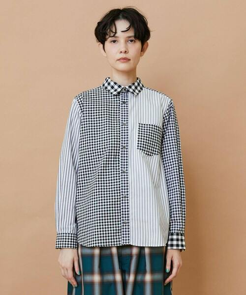 FRAPBOIS（フラボア）の「フィーバーシャツ（シャツ/ブラウス・レディース・ブラック系その他/マルチ・1/2）」の2枚目の写真