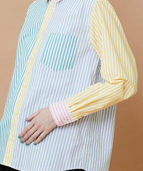 FRAPBOIS（フラボア）の「フィーバーシャツ（シャツ/ブラウス・レディース・ブラック系その他/マルチ・1/2）」の6枚目の写真