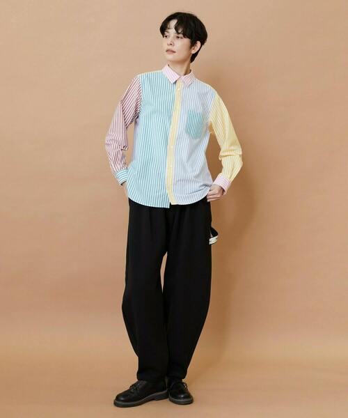 FRAPBOIS（フラボア）の「フィーバーシャツ（シャツ/ブラウス・レディース・ブラック系その他/マルチ・1/2）」の9枚目の写真