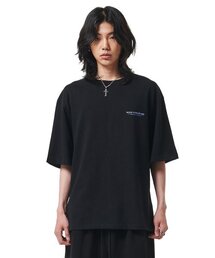 ATTENTIONROW（アテンションロー）の「22SS07AT010ホドルシンドロームプリントレギュラーオーバーフィット半袖（ブラック）（Tシャツ/カットソー）」