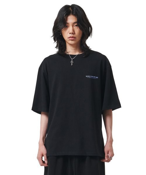 ATTENTIONROW(アテンションロー)の「22SS07AT010ホドルシンドロームプリントレギュラーオーバーフィット半袖(ブラック)(Tシャツ/カットソー・メンズ・その他・1)」の1枚目の写真
