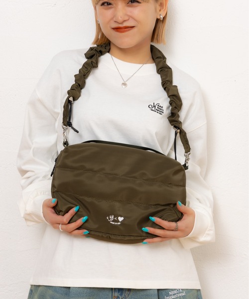 kaoyorinakami(カオヨリナカミ)の「cookie shoulderbag / クッキーショルダーバック(ショルダーバッグ・メンズ・カーキ/ブラック・FREE)」の20枚目の写真