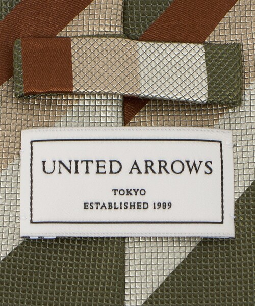 UNITED ARROWS（ユナイテッドアローズ）の「マルチカラー レジメンタル ネクタイ（ネクタイ・メンズ・オリーブ・FREE）」の6枚目の写真