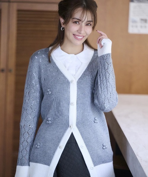 新品♡ Chesty 20th Anniversaryカーディガン　グレー セール】ルーズフィットカーディガン（カーディガン/ボレロ）｜Chesty