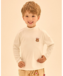 CAREBEARS（ケアベア）の「テンダーハートベア刺繍ハーフポーラTシャツ（Tシャツ/カットソー）」