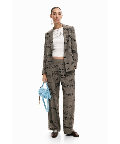 Desigual（デシグアル）の「レタリングチェック グレークラシック