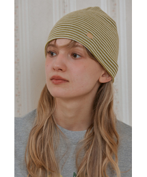 ANOETIC（アノエティック）の「ANC LOGO STRIPE BEANIE_GREEN（ニットキャップ/ビーニー）」