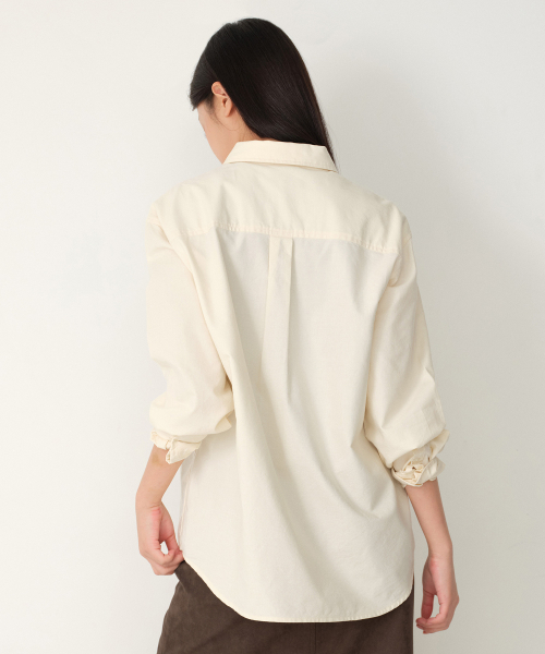 MUSINSA STANDARD WOMAN（ムシンサスタンダードウーマン）の「ウィメンズリラックスドオックスフォードシャツ[エクリュ]（シャツ/ブラウス・レディース・その他・SMALL/MEDIUM/LARGE/X-SMALL）」の3枚目の写真