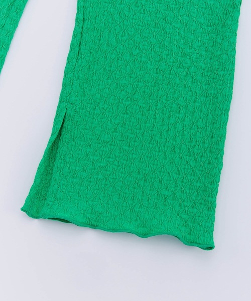 Ocean&Ground(オーシャン&グラウンド)の「ジャガードスリットフレアパンツ(その他パンツ・キッズ・ブラック/グリーン/ライトブルー/オレンジ/レッド・80/90/95/100/110/120/130/140)」の16枚目の写真