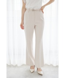 tocco closet（トッコ　クローゼット）の「ビジューバックルベルト付きパンツ（スラックス）」