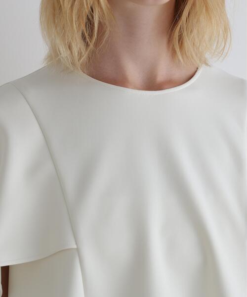 LE PHIL（ルフィル）の「◆ライトダンボールケープブラウス（シャツ/ブラウス・レディース・ブラック/ホワイト・F）」の10枚目の写真