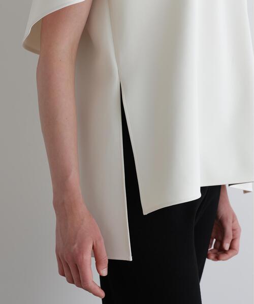 LE PHIL（ルフィル）の「◆ライトダンボールケープブラウス（シャツ/ブラウス・レディース・ブラック/ホワイト・F）」の12枚目の写真