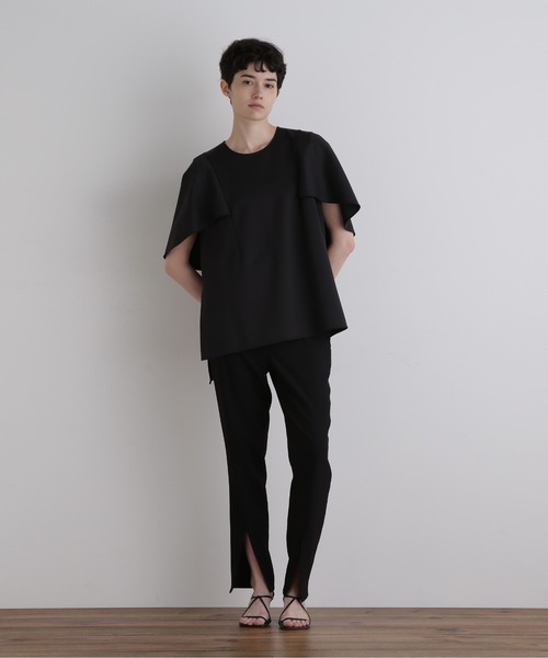 LE PHIL（ルフィル）の「◆ライトダンボールケープブラウス（シャツ/ブラウス・レディース・ブラック/ホワイト・F）」の19枚目の写真