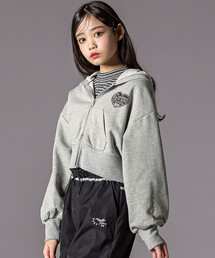 ZIDDY（ジディ）の「ウエスタン短丈ジップアップパーカー(130~160cm)（パーカー）」