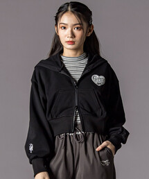 ZIDDY（ジディ）の「ウエスタン短丈ジップアップパーカー(130~160cm)（パーカー）」