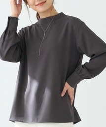 バンドカラーAラインブラウス