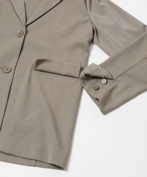 URBAN RESEARCH DOORS（アーバンリサーチドアーズ）の「『仁村紗和さん着用』『UR TECH』完声テーラードジャケット（その他アウター・レディース・ブラック/グレー系その他・FREE）」の11枚目の写真