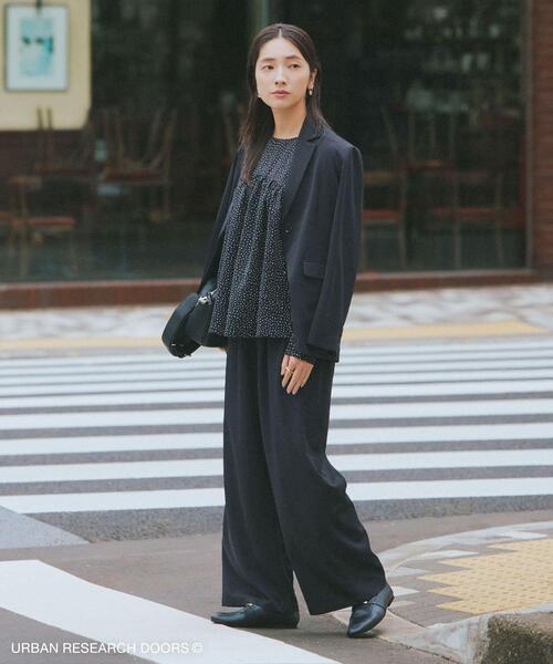 URBAN RESEARCH DOORS（アーバンリサーチドアーズ）の「『仁村紗和さん着用』『UR TECH』完声テーラードジャケット（その他アウター・レディース・ブラック/グレー系その他・FREE）」の19枚目の写真