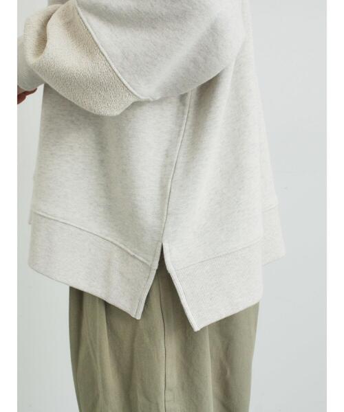 Samansa Mos2（サマンサ モスモス）の「切替ミニ裏毛プリントスウェット（Tシャツ/カットソー・レディース・オフホワイト/チャコールグレー/グレー・F）」の13枚目の写真