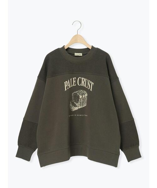 Samansa Mos2（サマンサ モスモス）の「切替ミニ裏毛プリントスウェット（Tシャツ/カットソー・レディース・オフホワイト/チャコールグレー/グレー・F）」の16枚目の写真