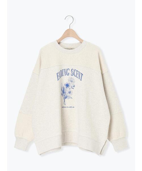 Samansa Mos2（サマンサ モスモス）の「切替ミニ裏毛プリントスウェット（Tシャツ/カットソー・レディース・オフホワイト/チャコールグレー/グレー・F）」の17枚目の写真