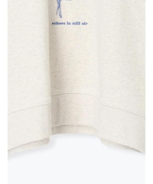 Samansa Mos2（サマンサ モスモス）の「切替ミニ裏毛プリントスウェット（Tシャツ/カットソー・レディース・オフホワイト/チャコールグレー/グレー・F）」の21枚目の写真