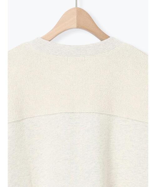 Samansa Mos2（サマンサ モスモス）の「切替ミニ裏毛プリントスウェット（Tシャツ/カットソー・レディース・オフホワイト/チャコールグレー/グレー・F）」の22枚目の写真