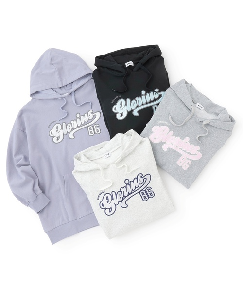 LOVETOXIC（ラブトキシック）の「【LTXC/綿100%】ロゴパーカチュニックワンピ（ワンピース・キッズ・ブラック/サックスブルー/ホワイト系その他/トップグレー・S:140cm/L:160cm/130cm/M:150cm）」の16枚目の写真