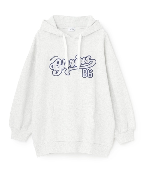 LOVETOXIC（ラブトキシック）の「【LTXC/綿100%】ロゴパーカチュニックワンピ（ワンピース・キッズ・ブラック/サックスブルー/ホワイト系その他/トップグレー・S:140cm/L:160cm/130cm/M:150cm）」の19枚目の写真